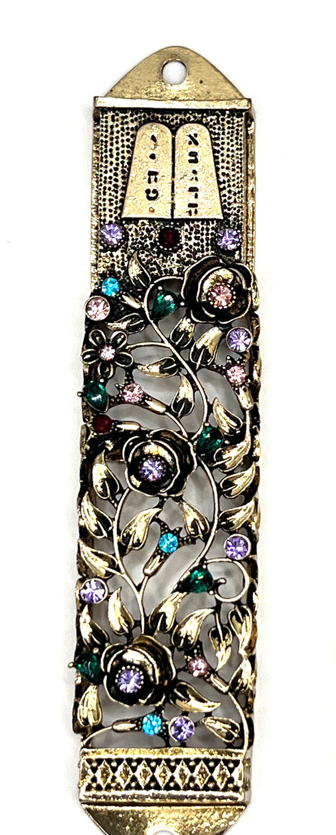 Contemporary The 10 Commandments Mezuzah